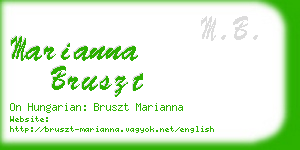 marianna bruszt business card